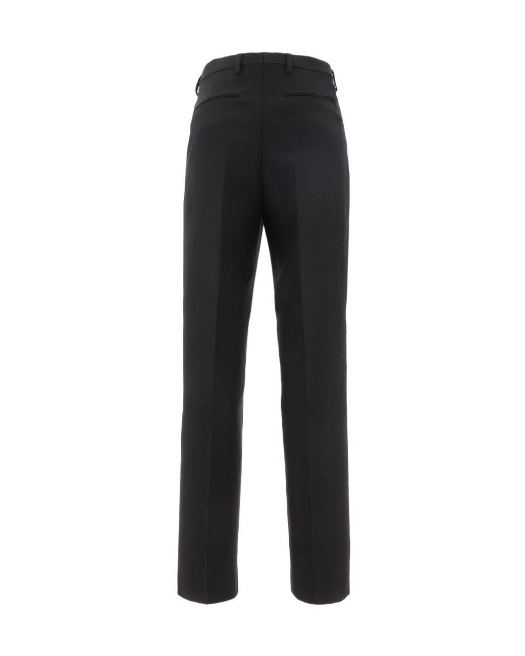 Valentino Black High-Rise Straight Leg Pants for men