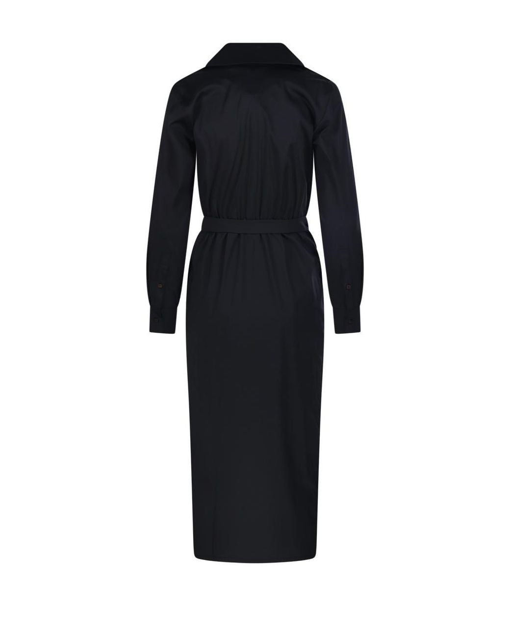 Max Mara Blue Mxmottelia Belted Wrap Dress