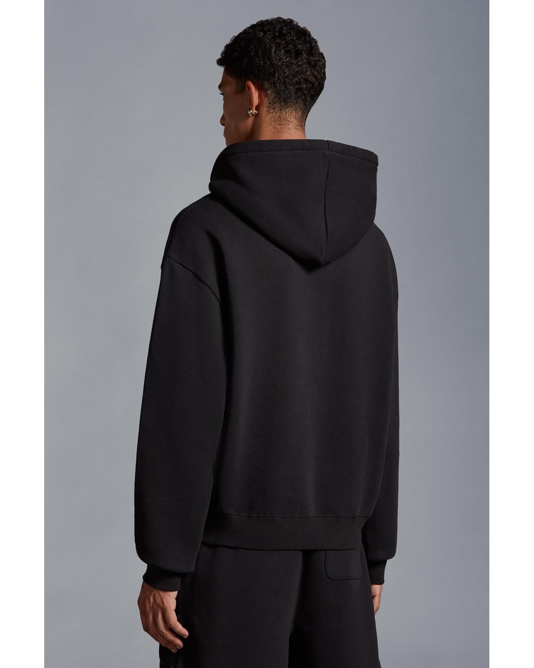 Moncler Black Moncoeur Motif Hoodie for men