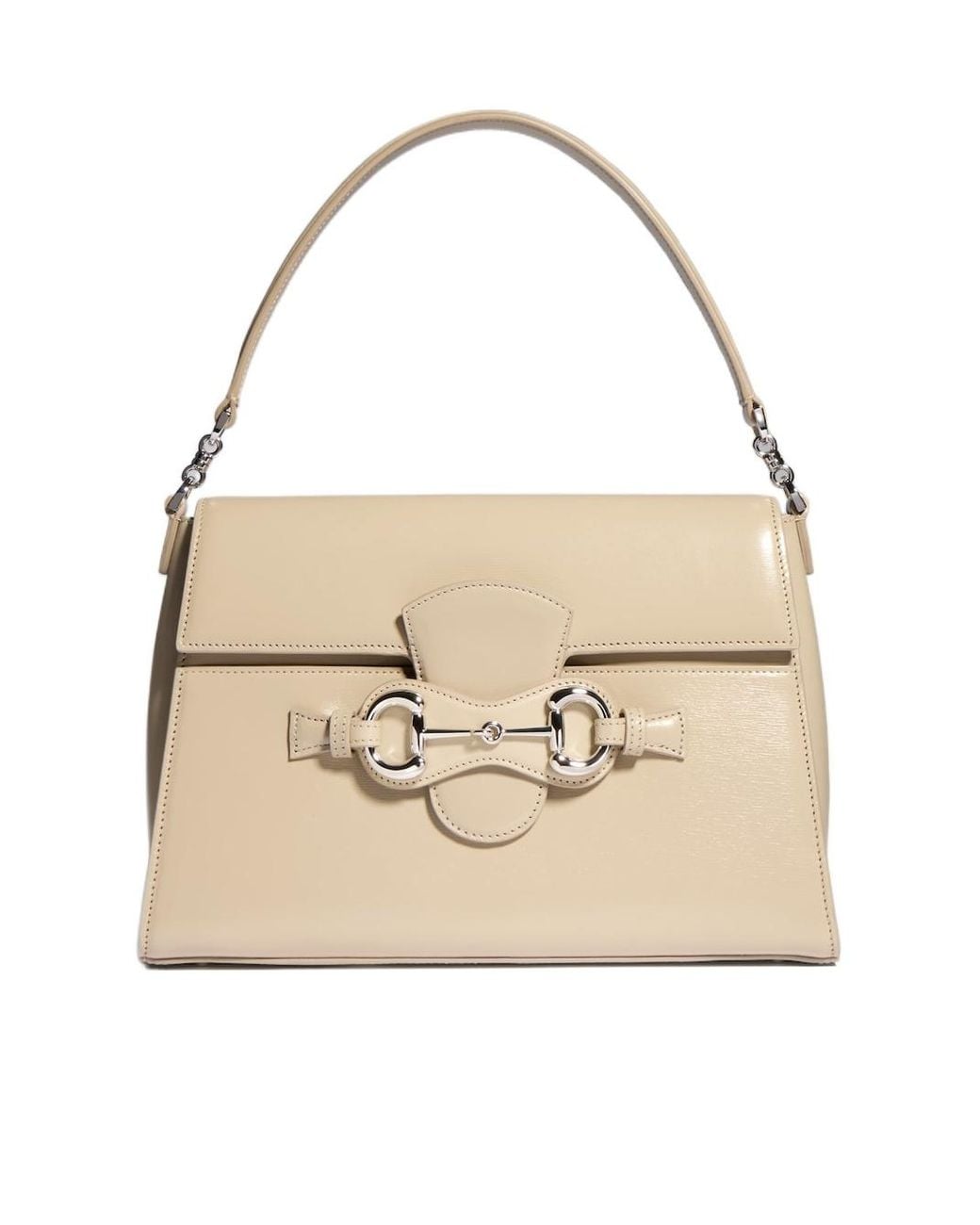 Gucci Natural Horsebit Duomo Medium Top Handle Bag