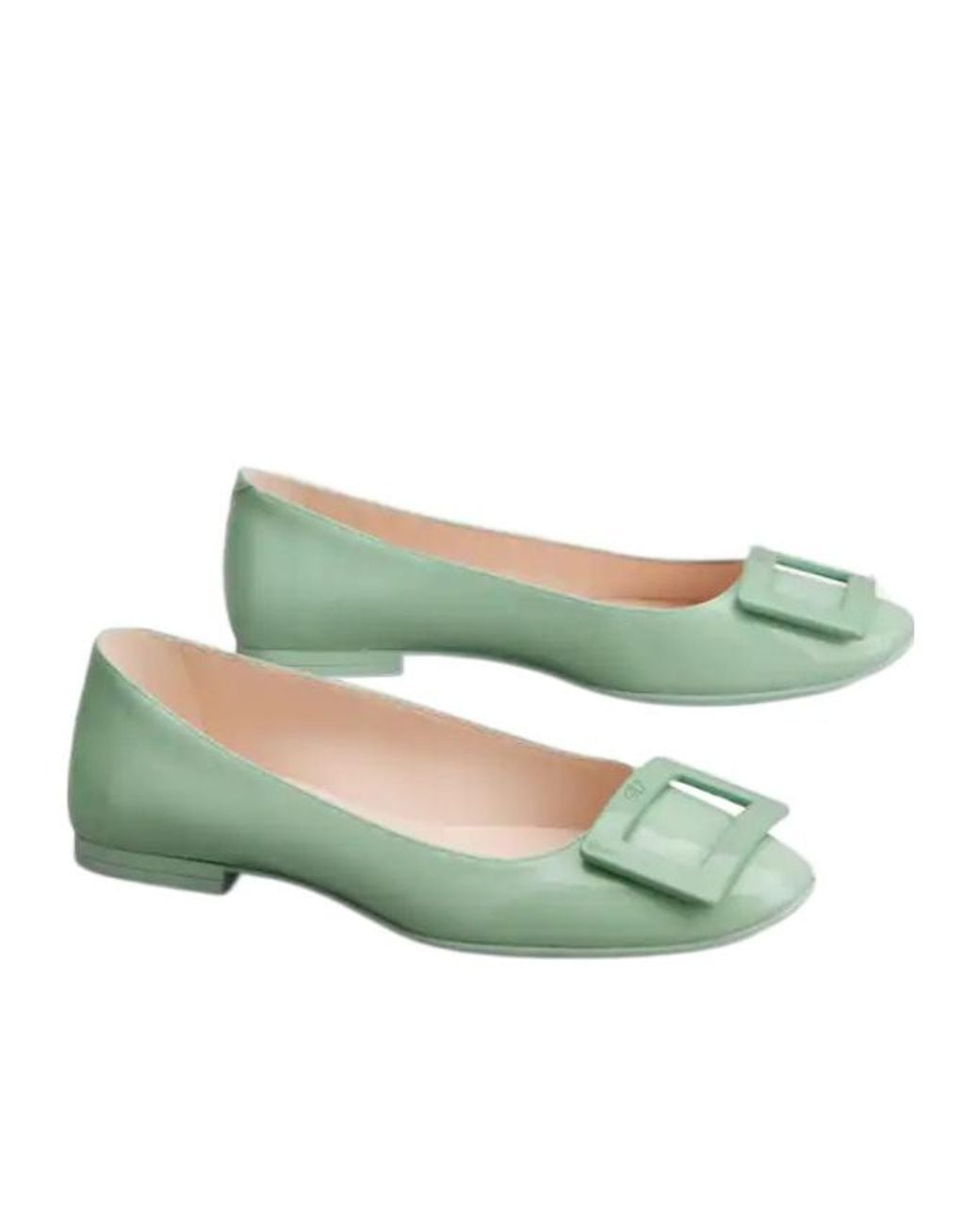 Roger Vivier Green U Look Ballerinas