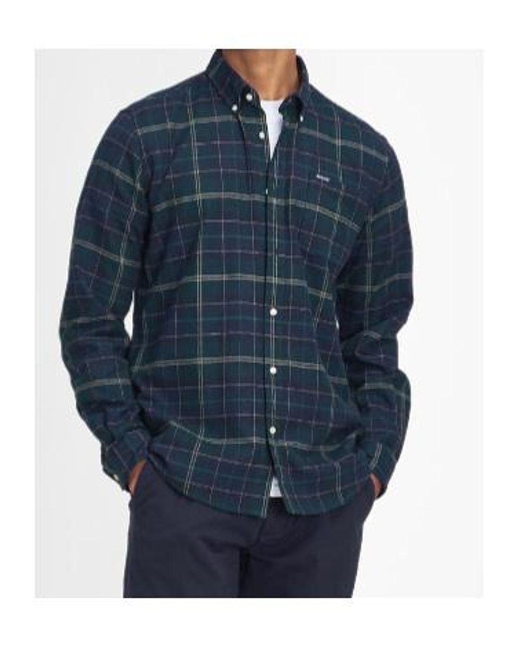Barbour Blue Check Pattern Shirt for men