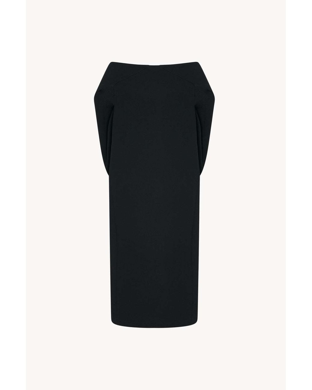 The Row Black Off-The-Shoulder Dress