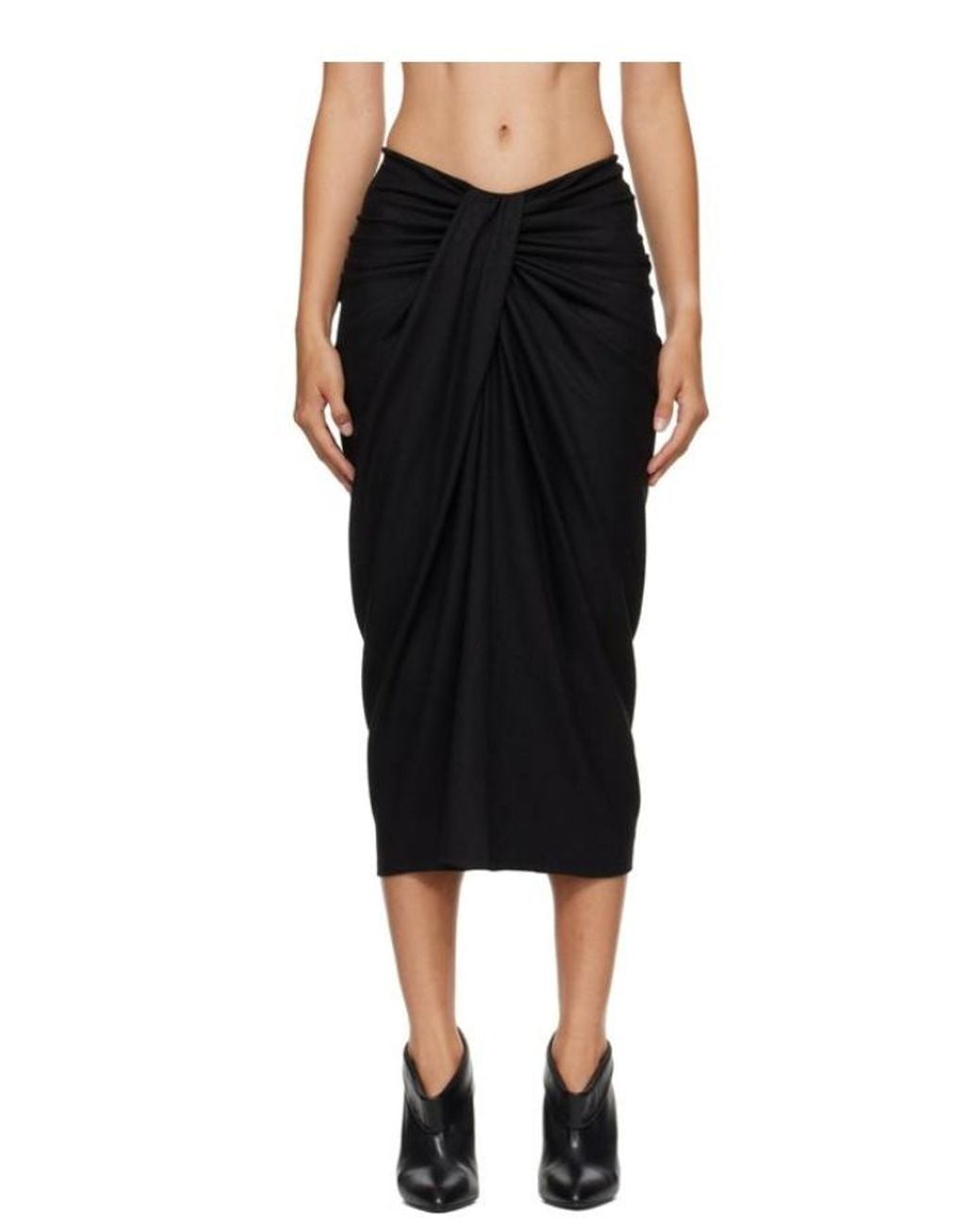 Isabel Marant Black Elastic-Waist Skirt