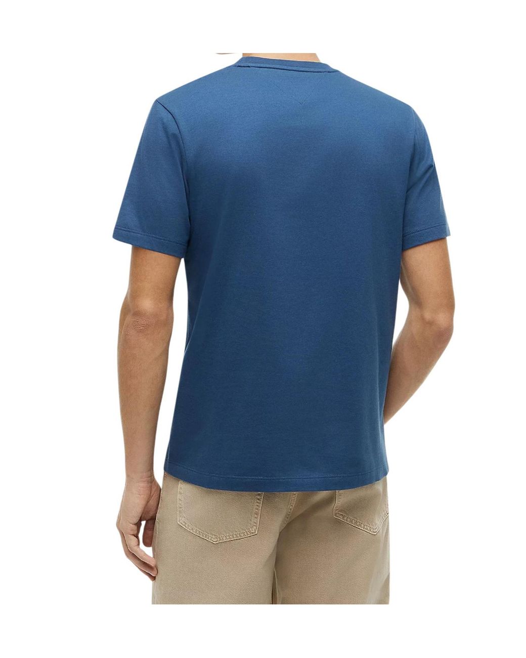 Tommy Hilfiger Blue Flag Embroidery T-Shirt for men