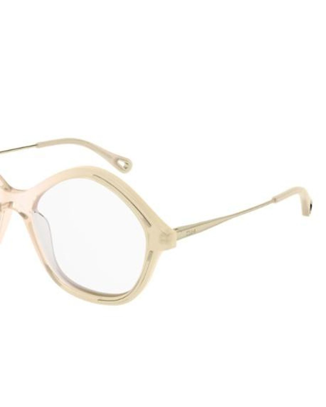 Chloé White Chloé Eyewear Round Frame Glasses