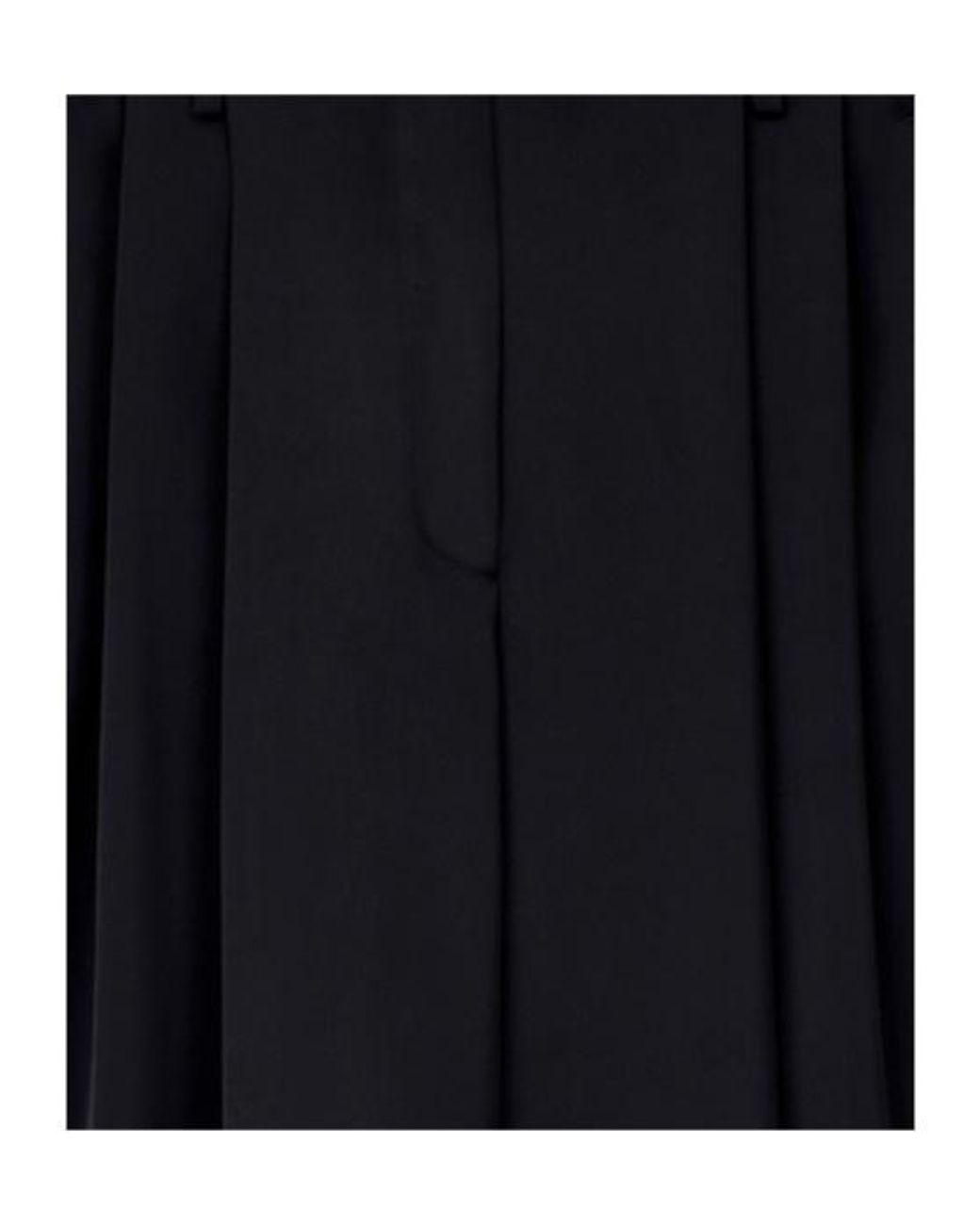 Emporio Armani Black Pleat Detailed Trousers