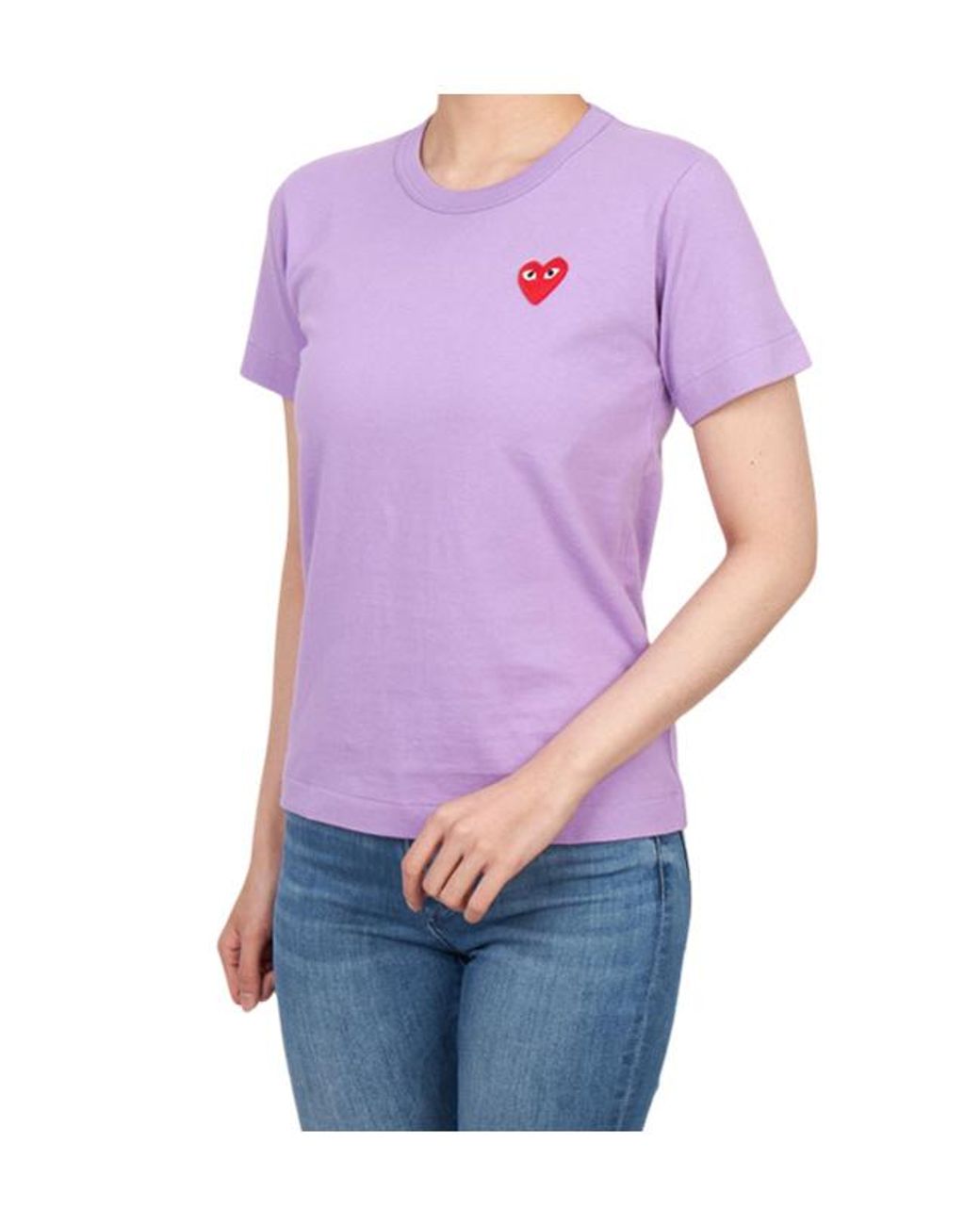 Comme des Garçons Purple Crew Neck T-Shirt
