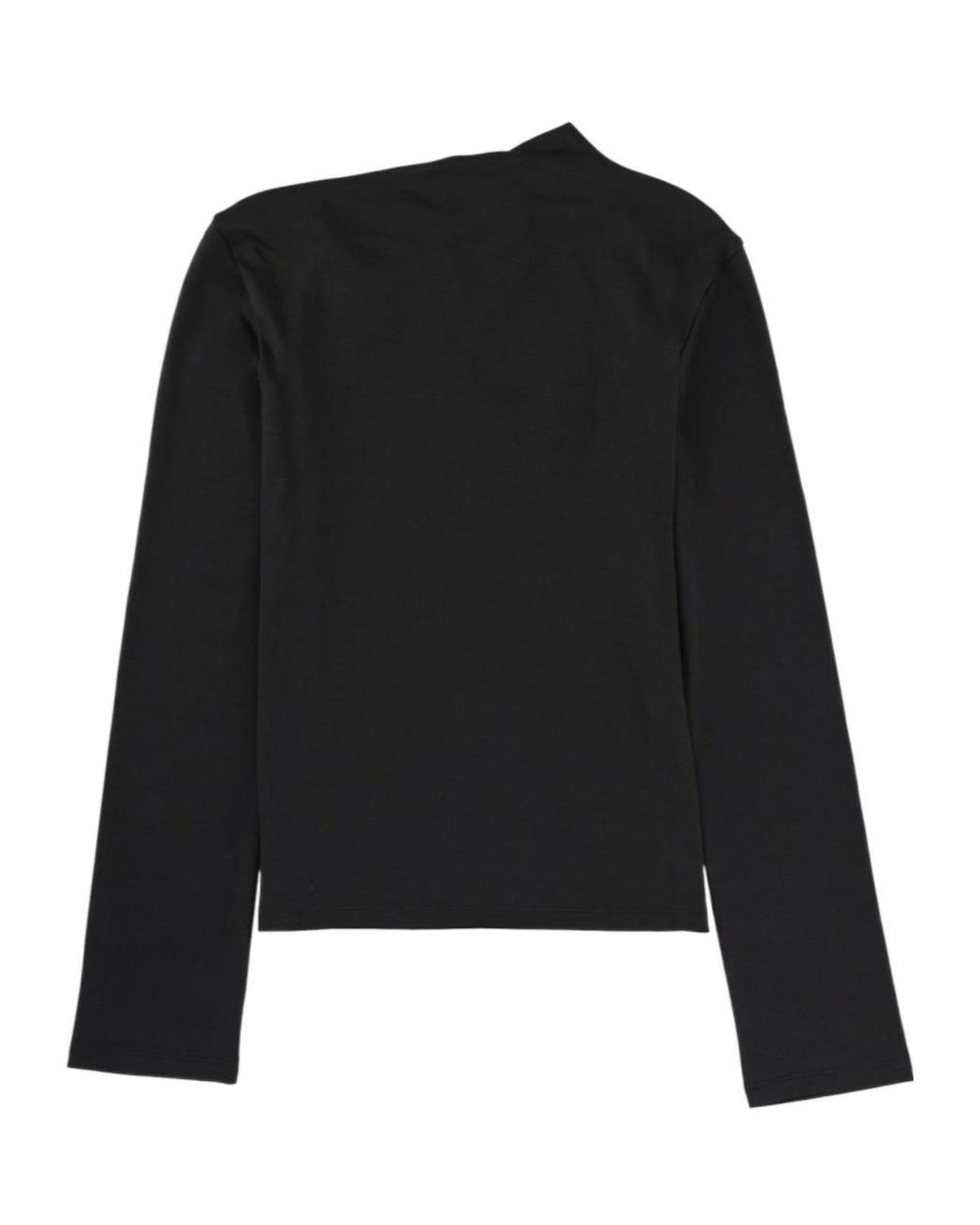 Theory Black Jersey Twist Neck Top