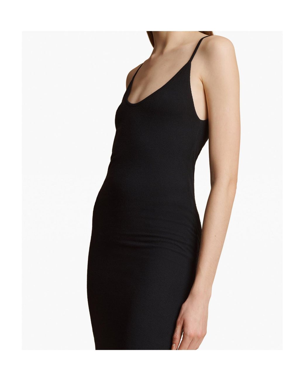 Khaite Black Round-Neck Jersey Dress