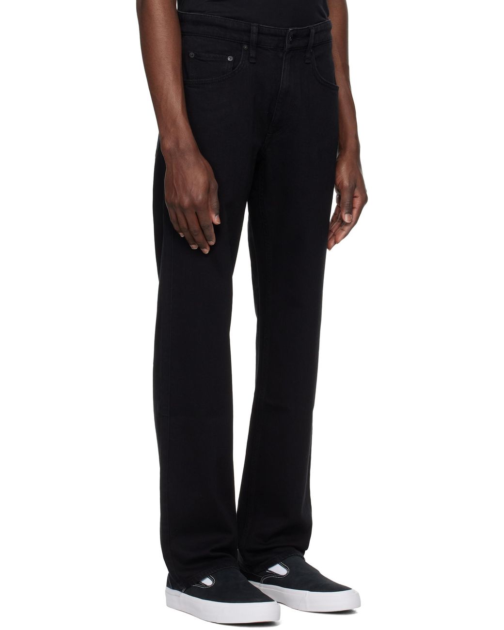 Rag & Bone Black Jeans With Belt Loops for men