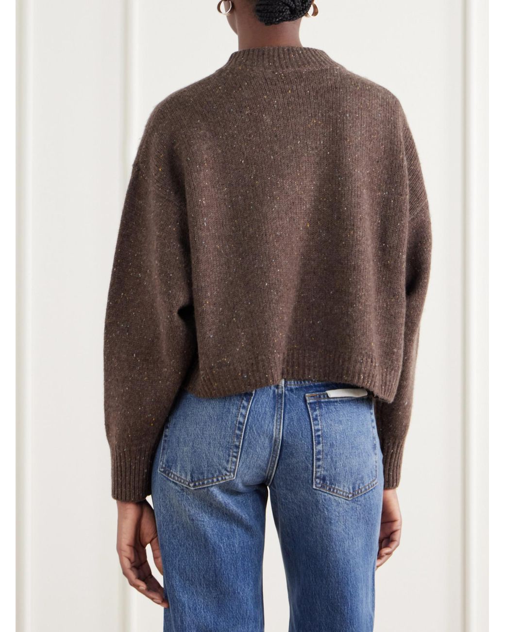 FRAME Brown Solid-Colored Cardigan