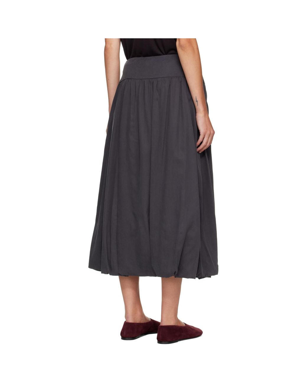 LE17SEPTEMBRE Black Fluid Balloon Skirt