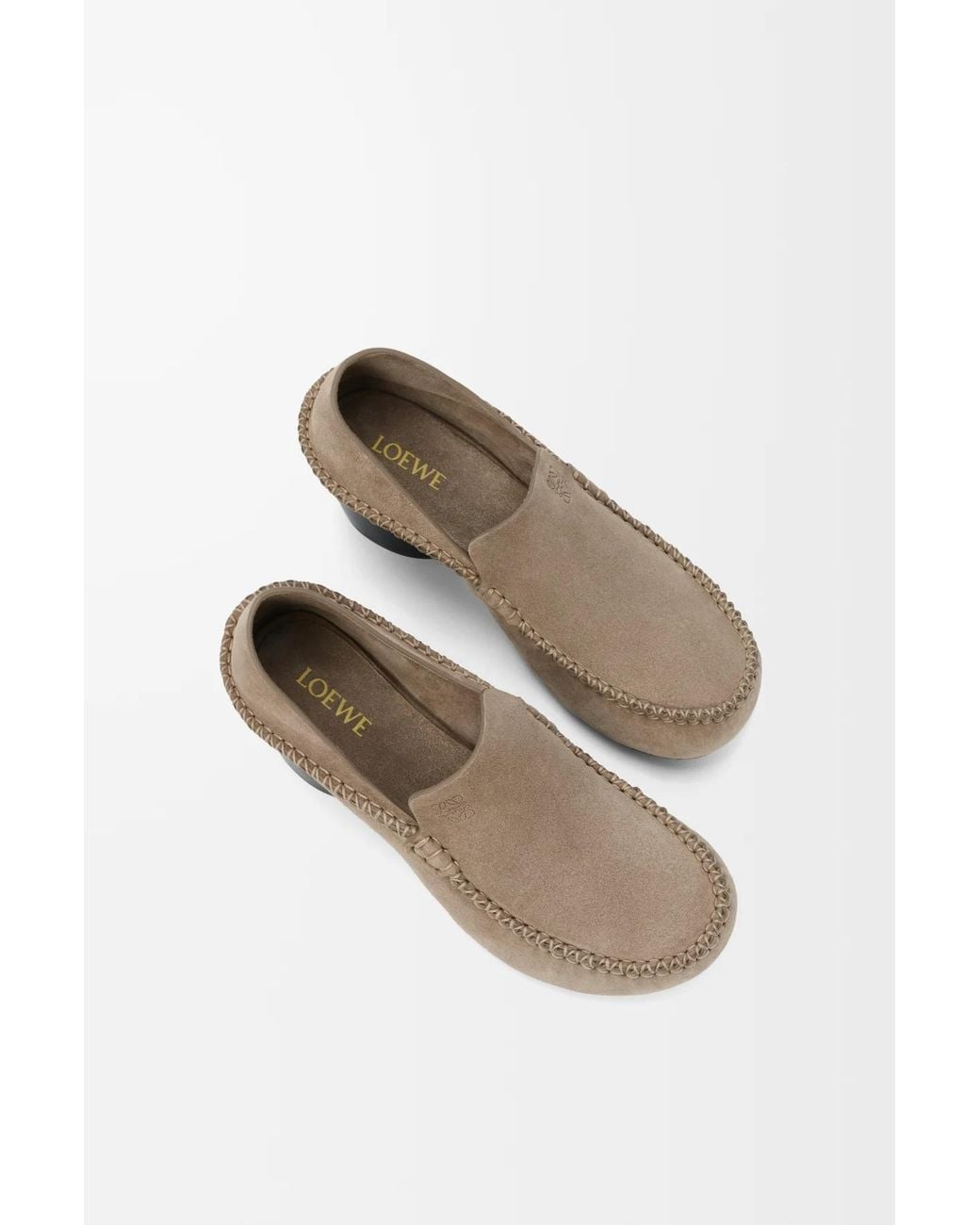 Loewe Gray Oval Loafer