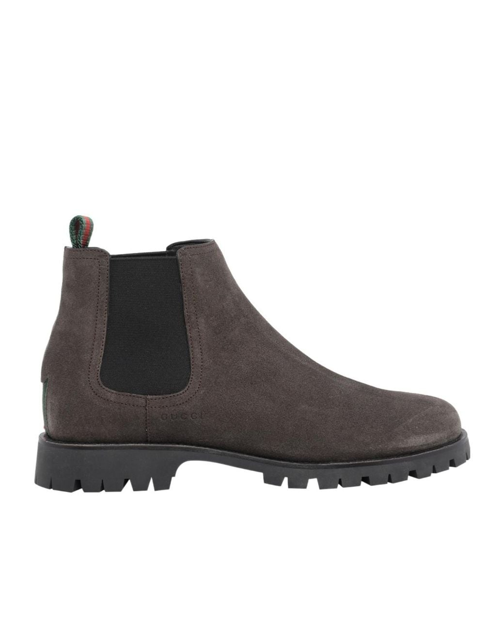 Gucci Brown Lug Sole Chelsea Boots for men
