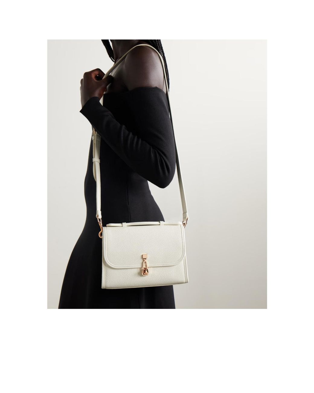 Gabriela Hearst Natural Flap Shoulder Bag