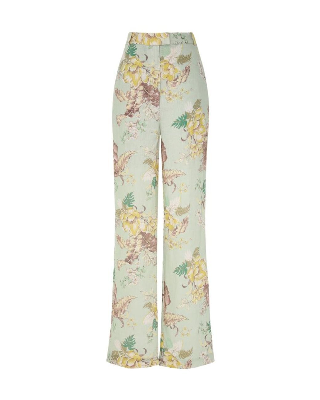 Zimmermann White Flower Straight Pants