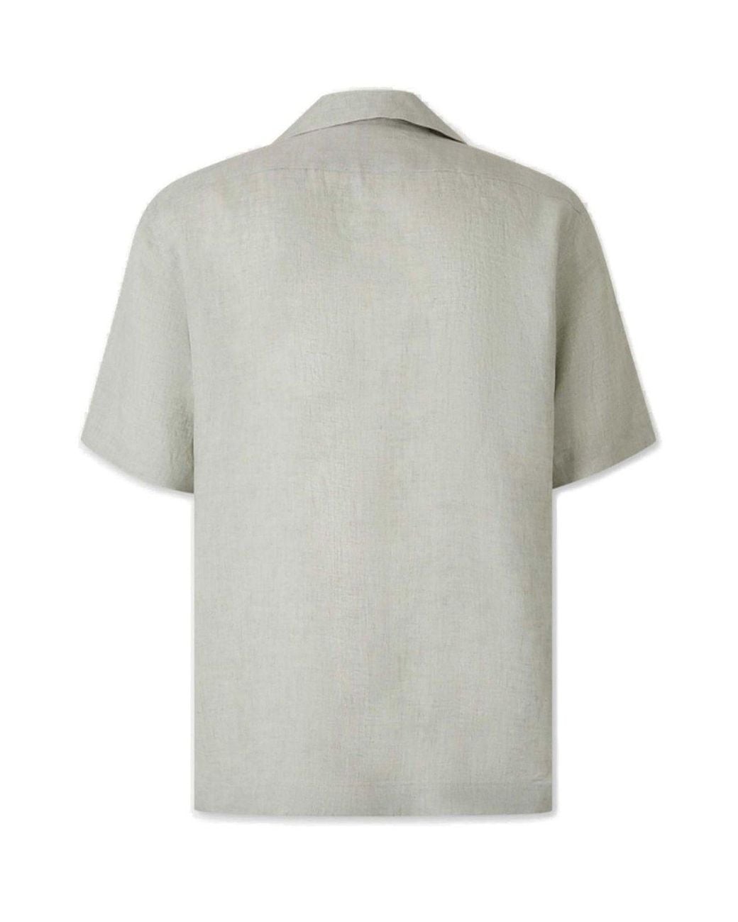 Lardini Gray Short-Sleeved Shirt for men