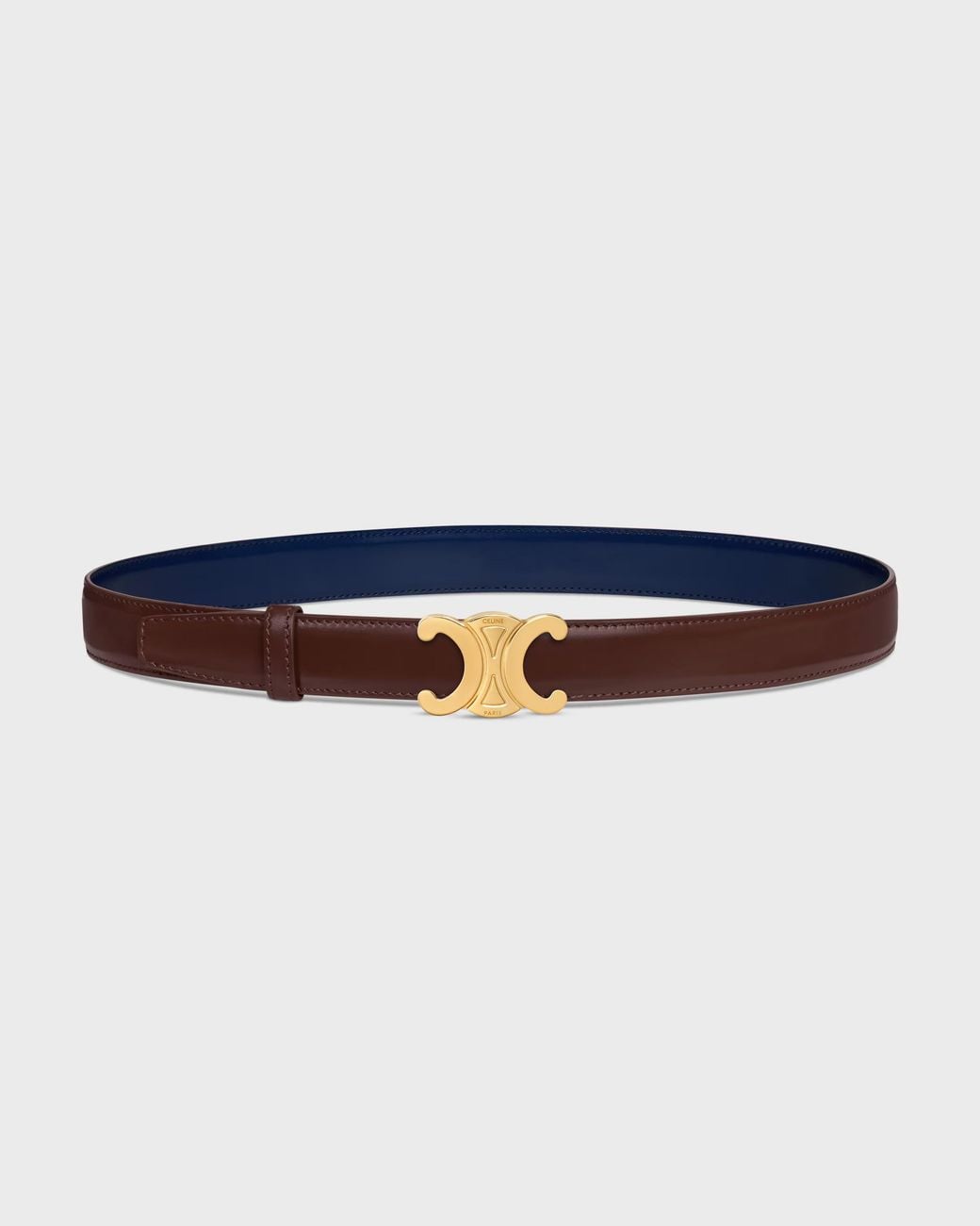 Céline Blue Triomphe Buckle Reversible Strap 25Mm for men