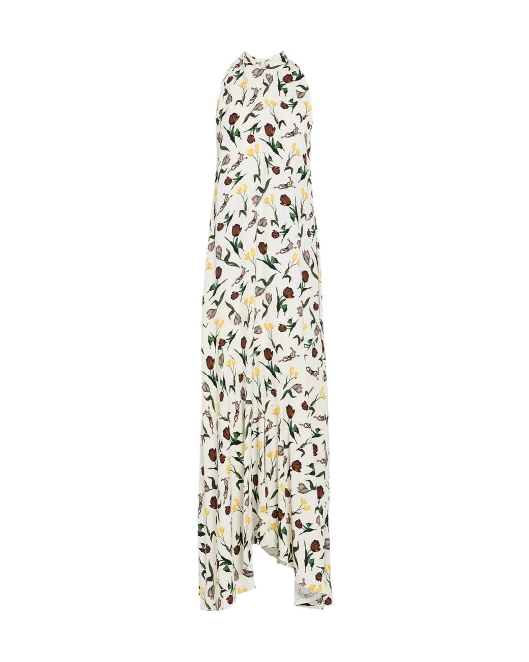 Marni Metallic Floral Sleeveless Dress