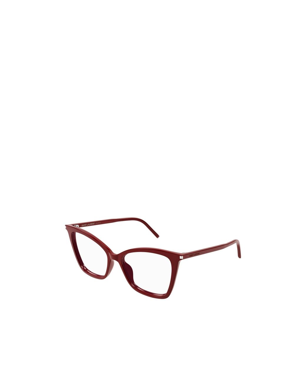 Saint Laurent White Eyewear Sl 386 Cat-Eye Glasses