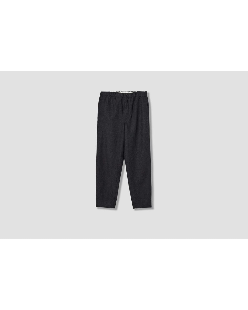 Norse Projects Black Trysil Regular Wool Pants for men