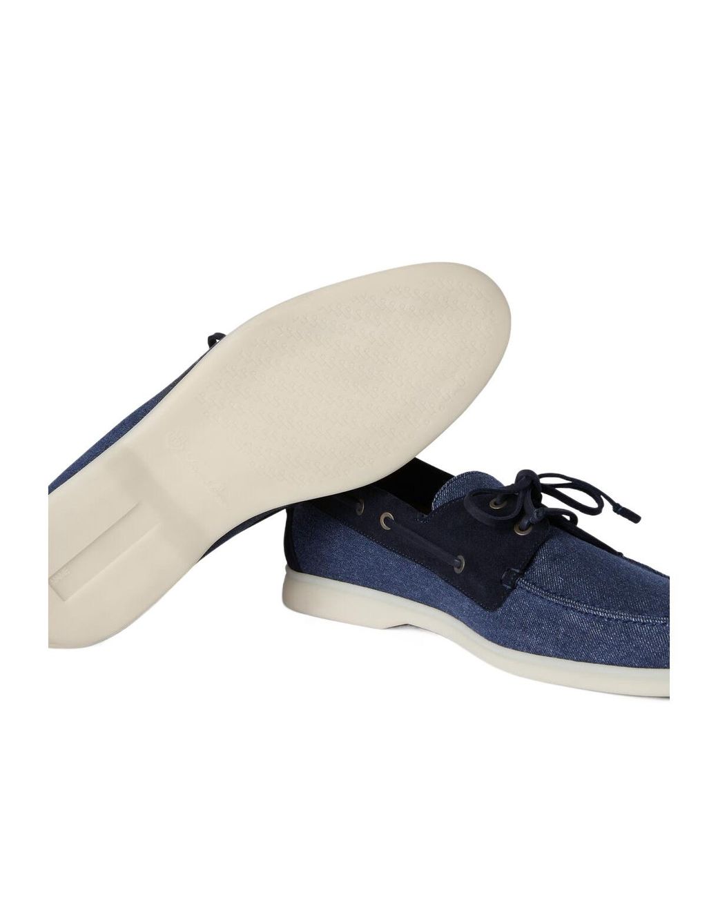 Loro Piana Blue Round-Head Casual Shoes for men
