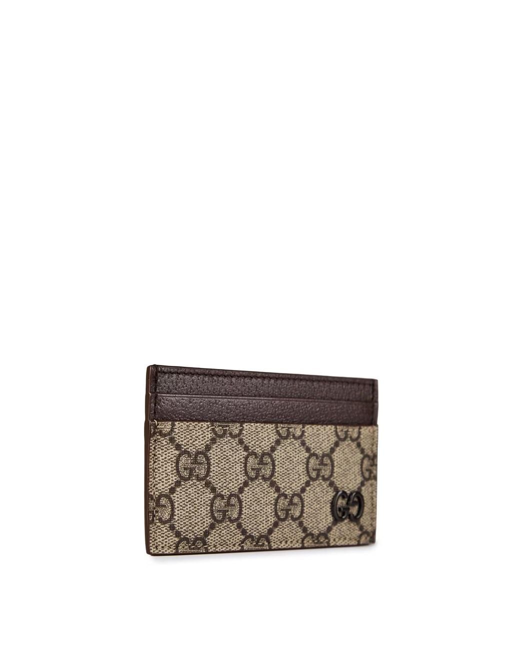 Gucci Brown Logo Card Holder for men