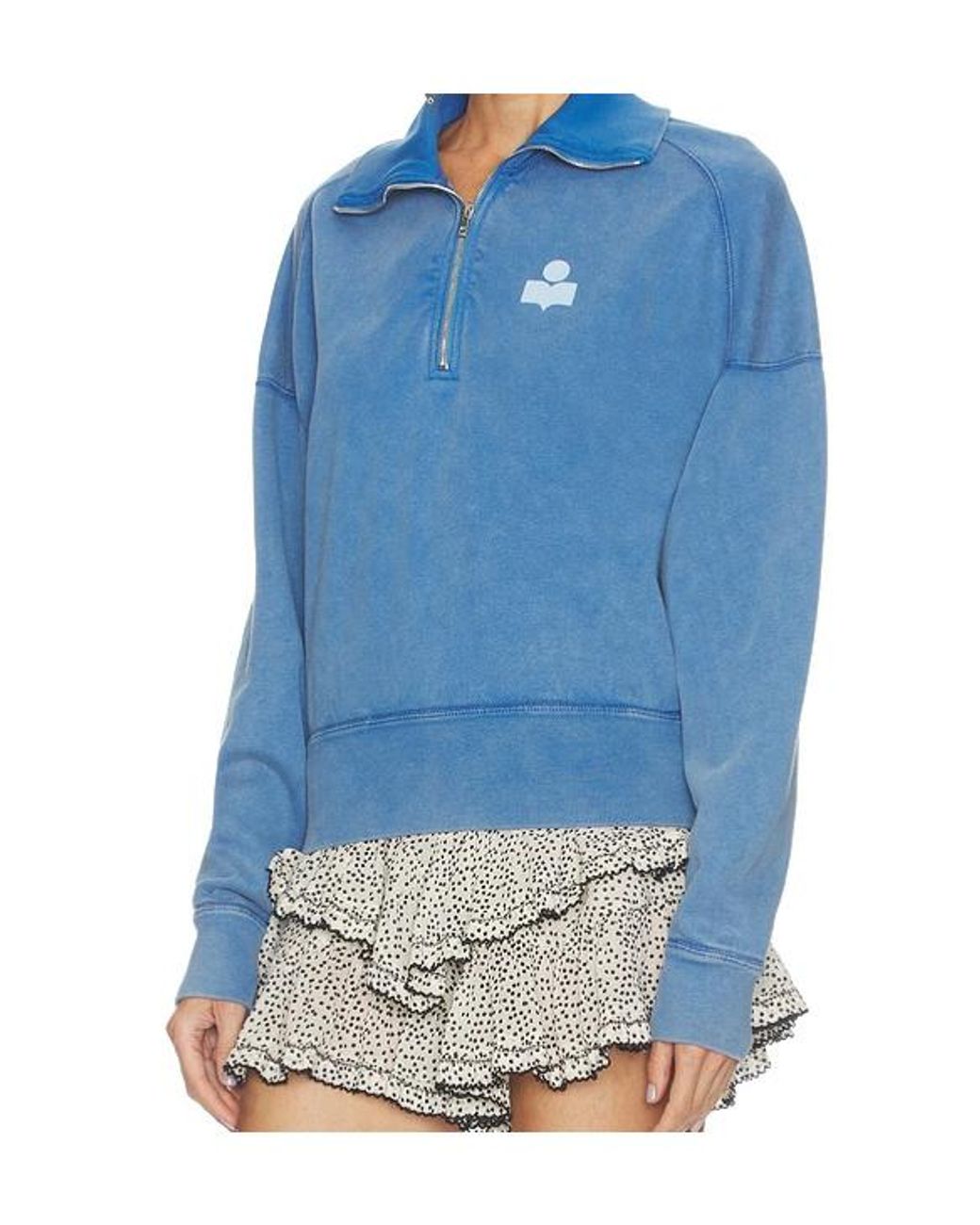 Isabel Marant Blue Isabel Marant Étoile Ross Half-Zip Sweatshirt