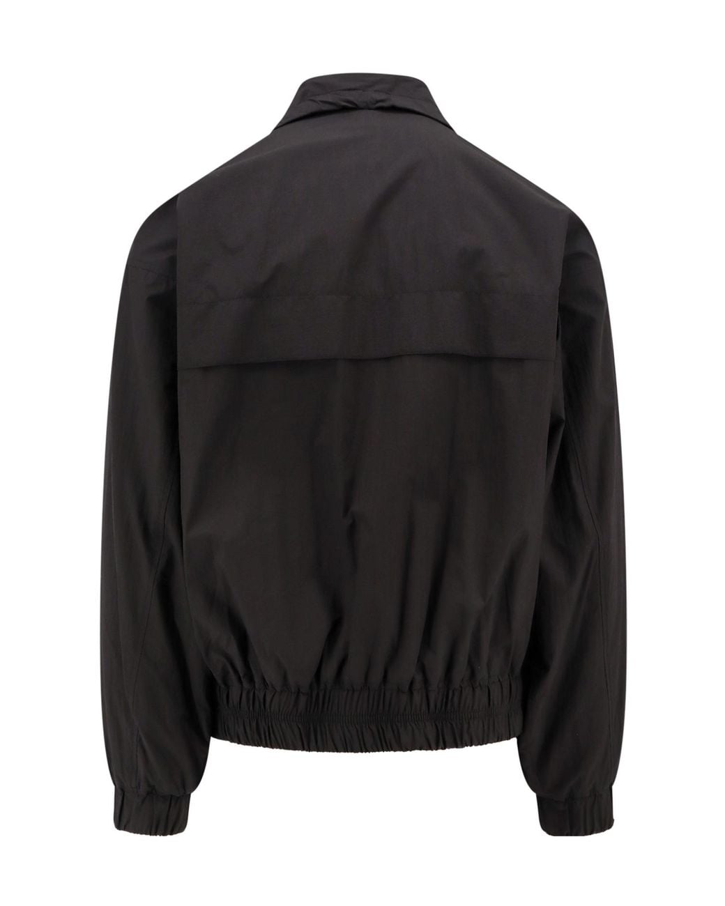AMI Black Zip-Up Lightweight Jacket for men
