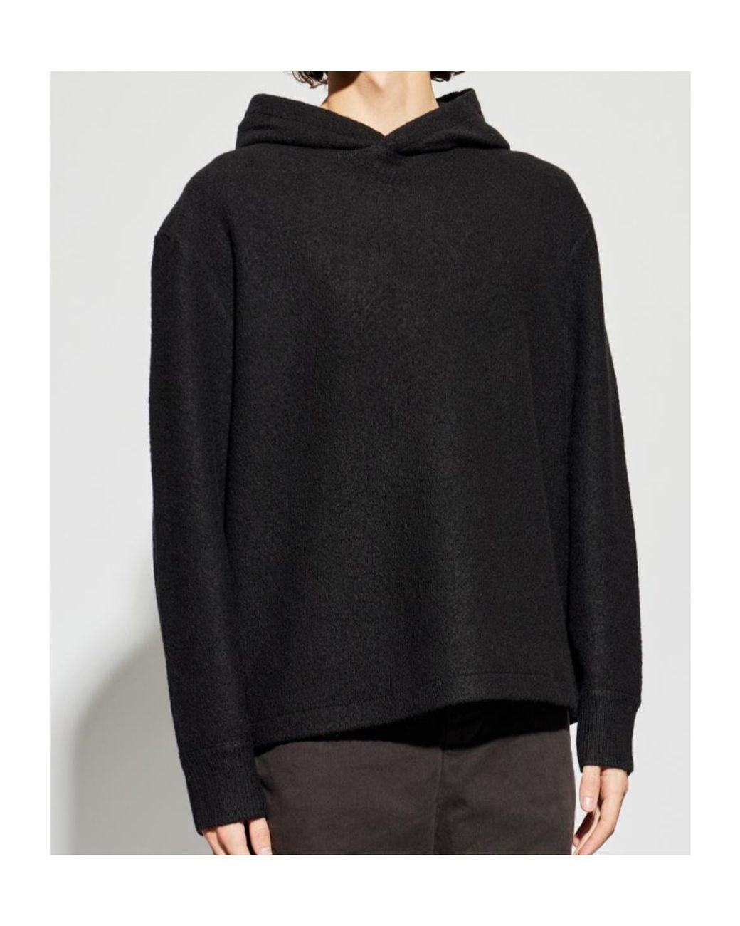 AllSaints Black Marko Hooded Sweater for men