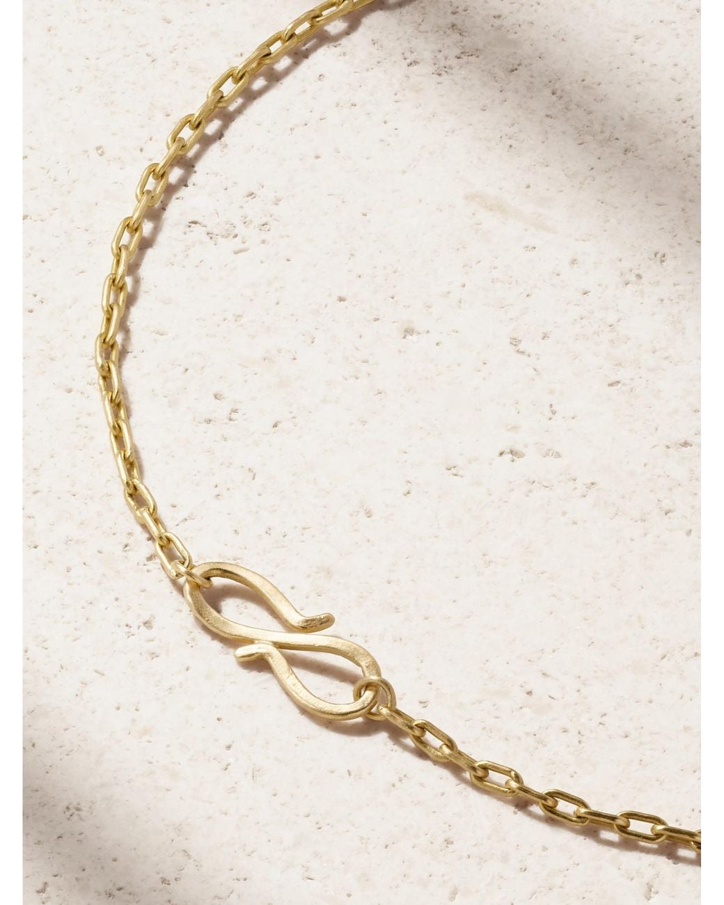 Ileana Makri Metallic Falling Leaves 18-Karat Diamond Necklace