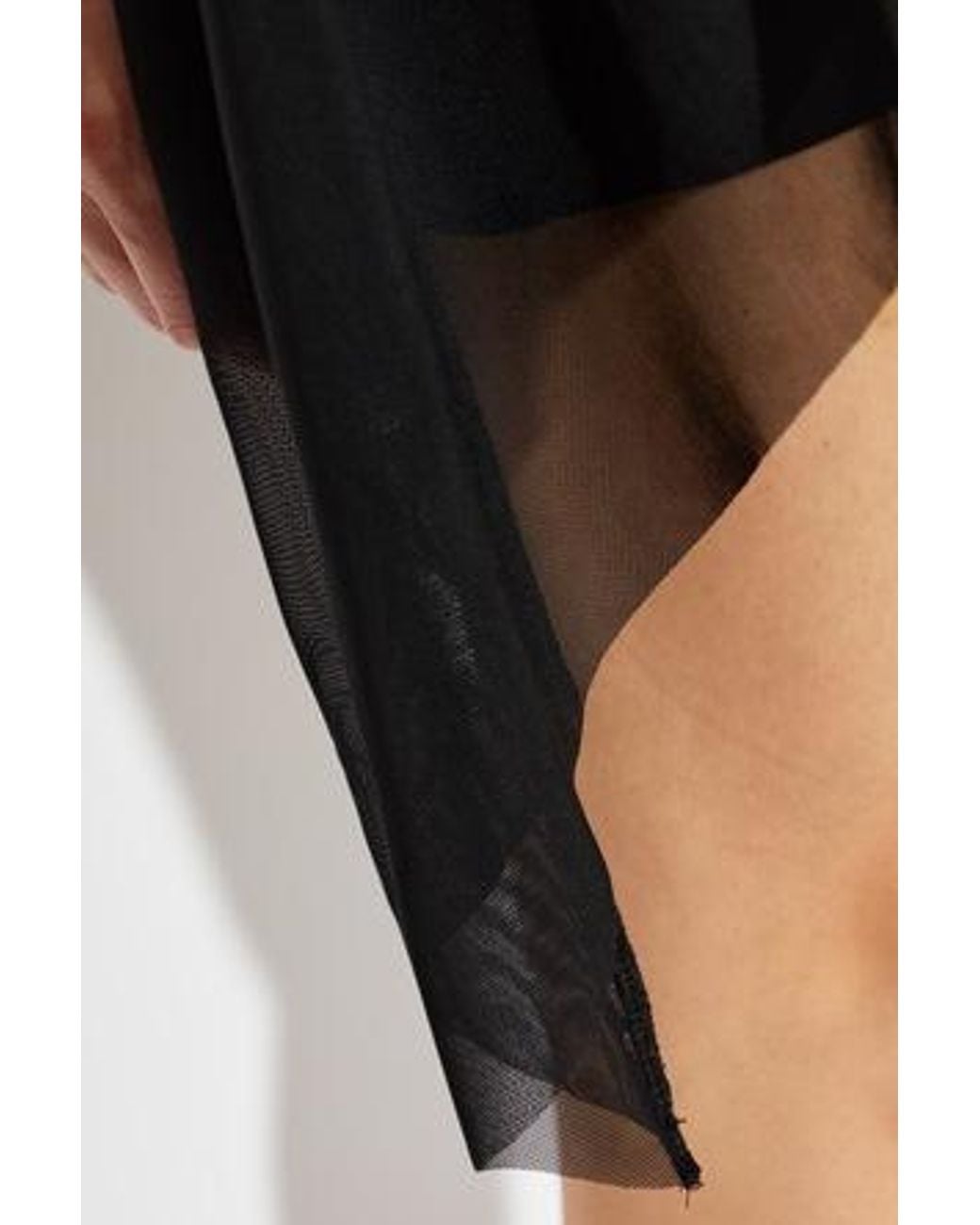 AllSaints Black Ruched Mini Dress
