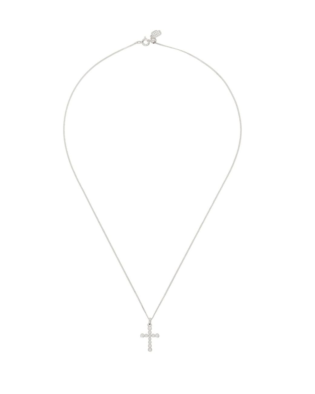 NUMBERING White Chain Necklace for men