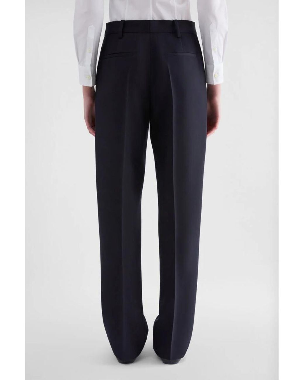 Jil Sander Blue Wool Gabardine Trousers
