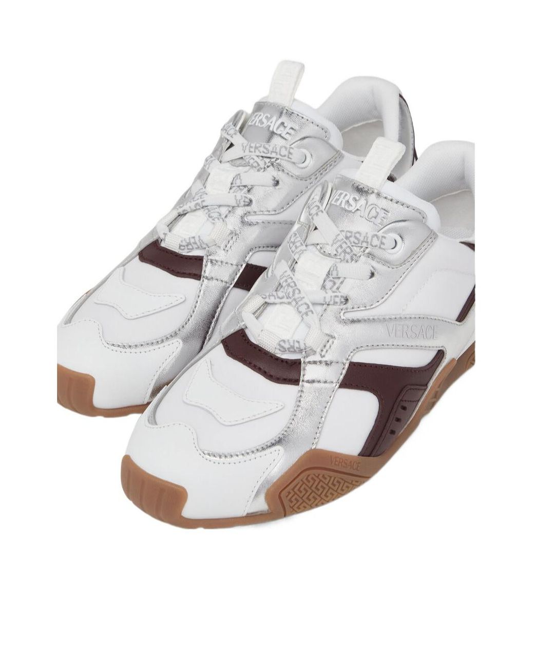 Versace White Galaxia Logo Sneakers