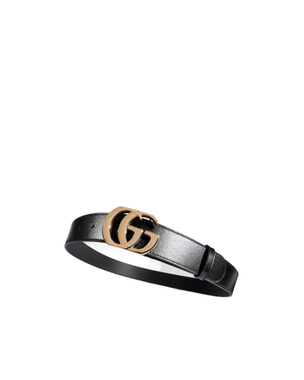 Gucci Black Cut Gg Marmont Belt for men