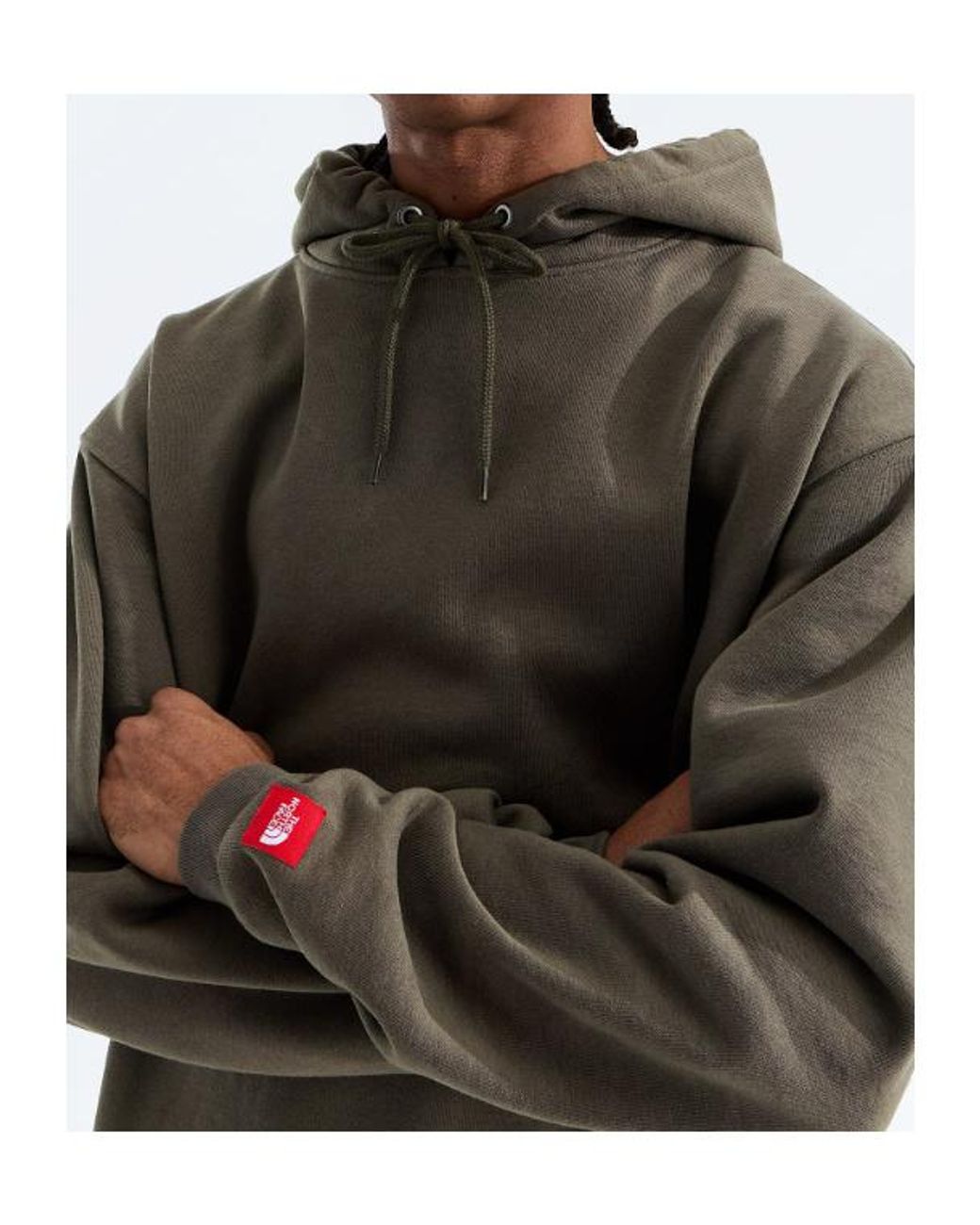 The North Face Brown Tnf Box Drawstring Hoodie for men