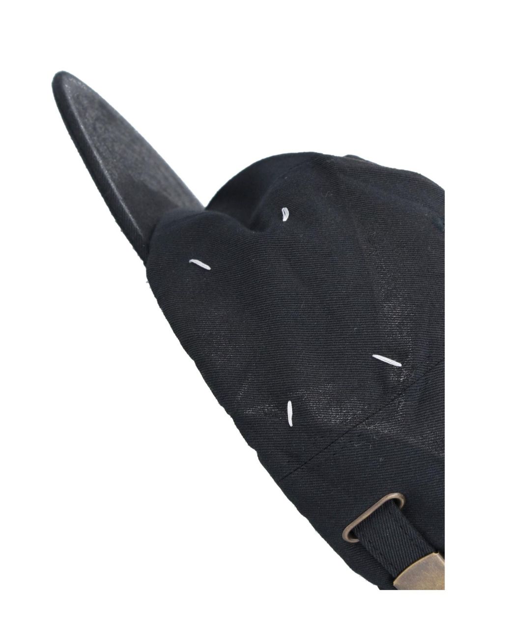 Maison Margiela Blue Curved Brim Baseball Cap for men