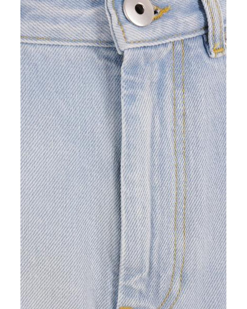 Maison Margiela Blue High-Waisted Wide-Leg Jeans