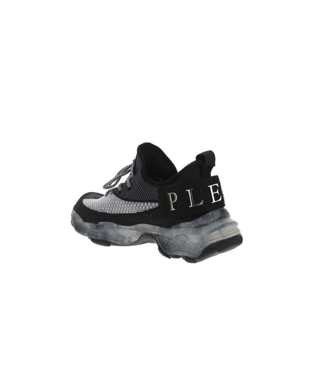 Philipp Plein Black Iconic Plein Low-Top Sneakers for men