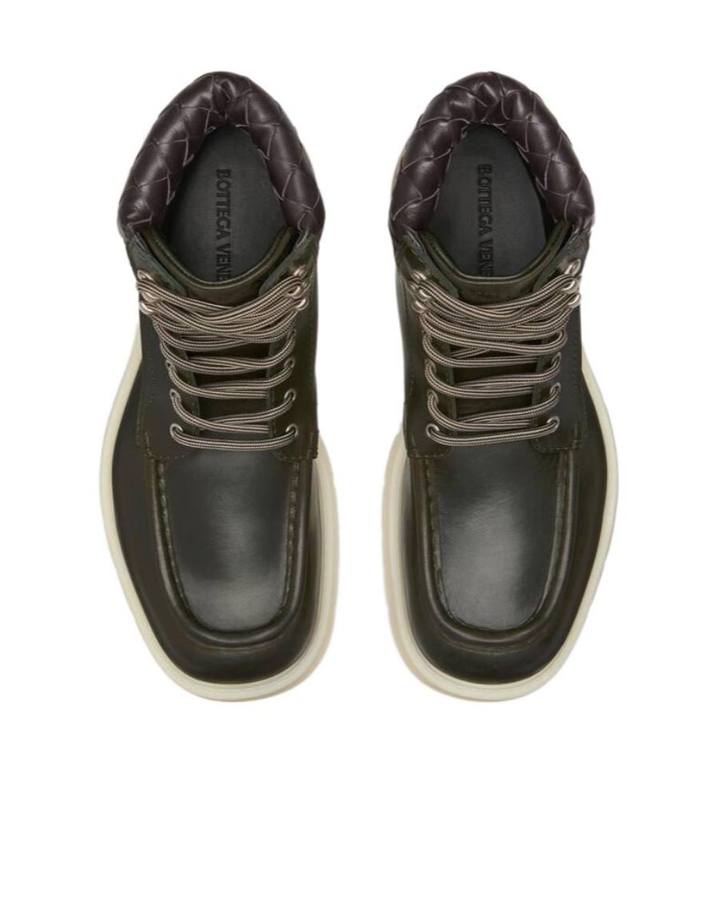 Bottega Veneta Black Haddock Lace-Up Ankle Boots for men