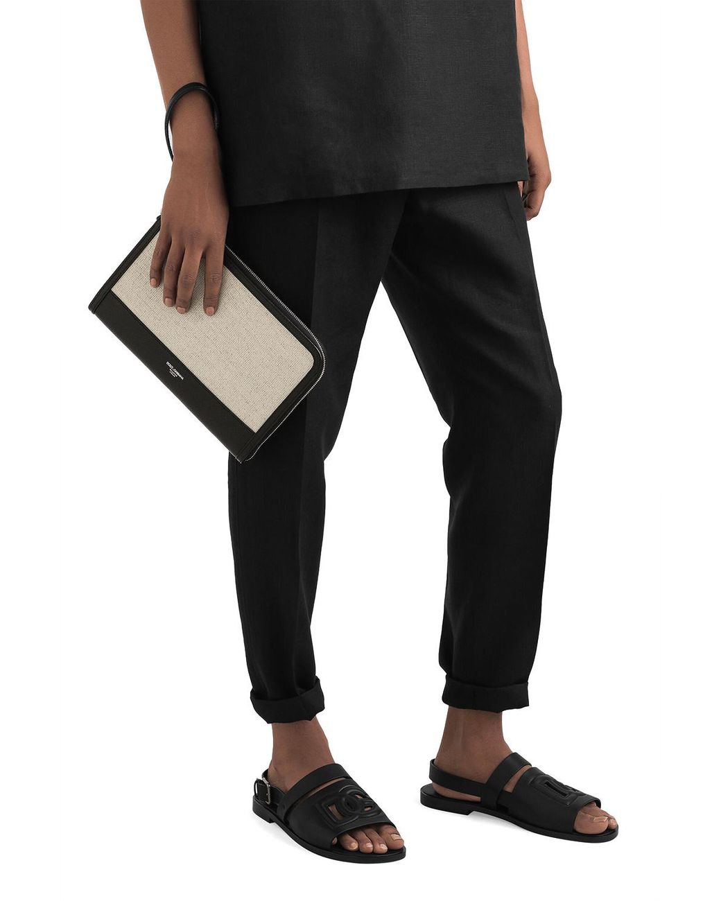 Dolce & Gabbana Multicolor Atene Zipped Clutch Bag for men
