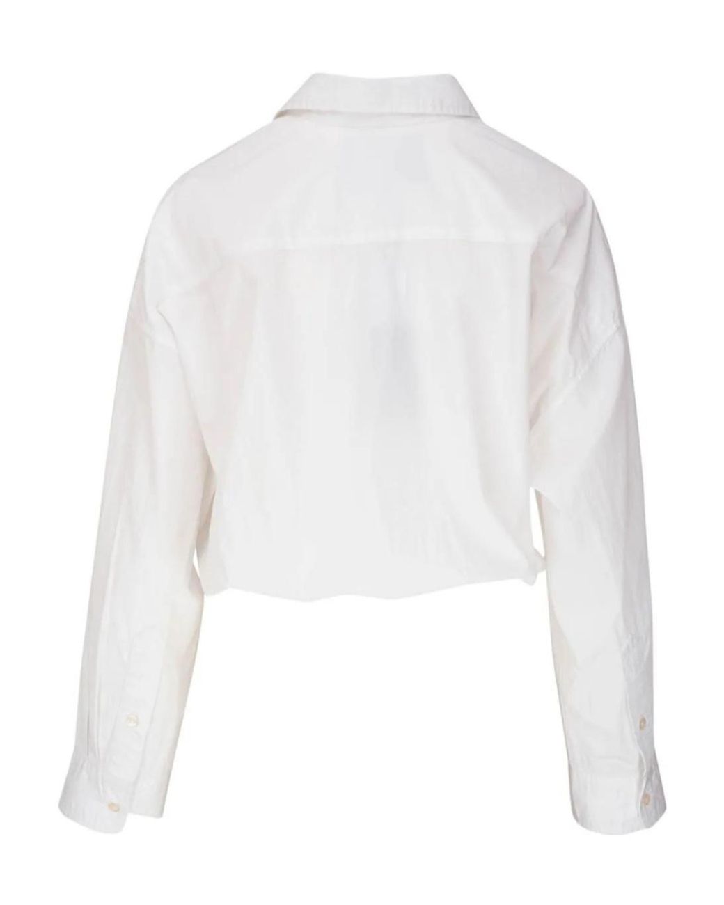 R13 White Long-Sleeved Shirt