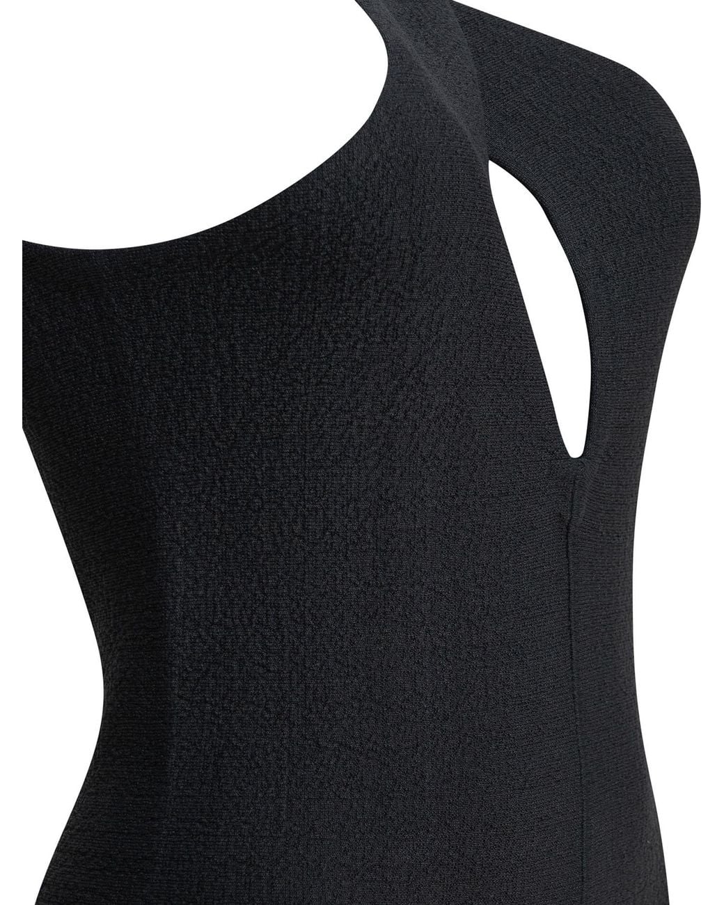 Alaïa Black Alaïa Short Flared Dress