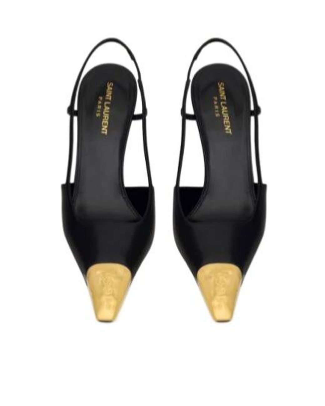 Saint Laurent Multicolor Jeanne Slingback Pumps