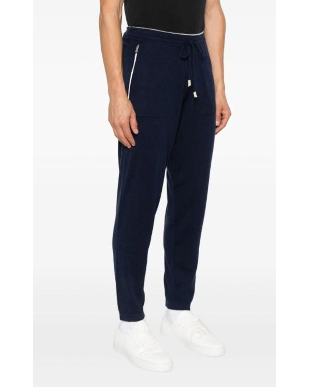 Eleventy Blue Drawstring Waist Sweatpants for men