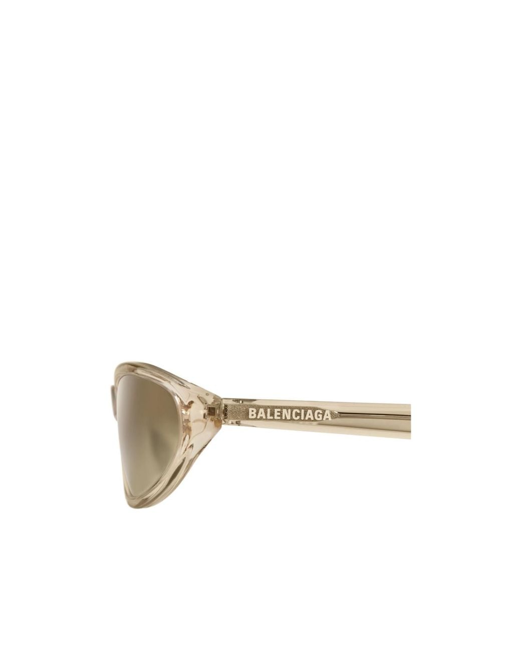 Balenciaga Metallic Eyewear Neo Round Frame Sunglasses