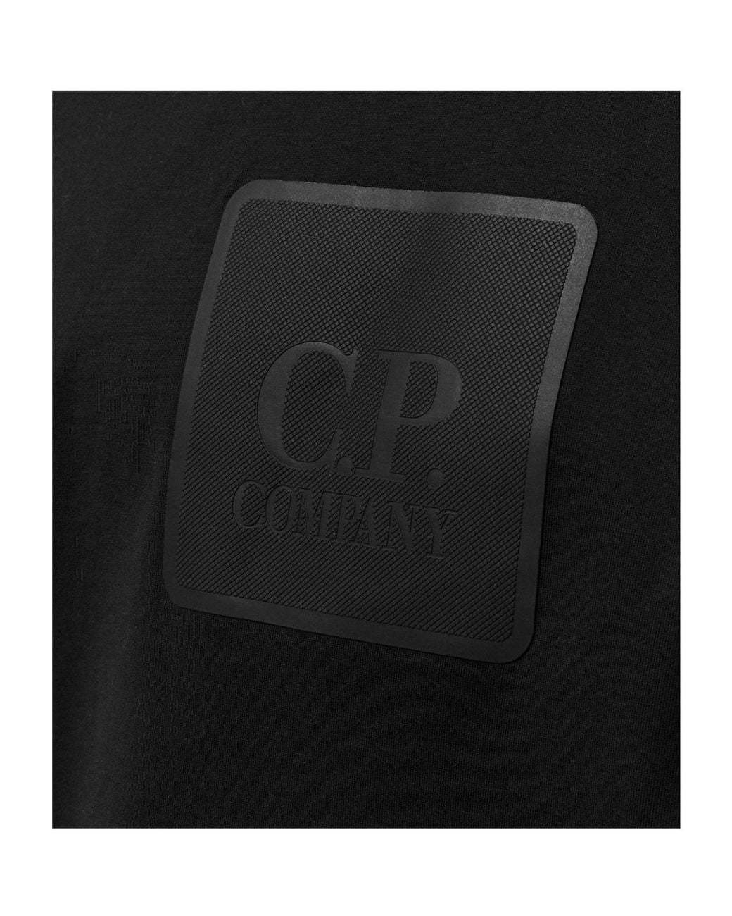 C P Company Black Crewneck Shortsleeve Tshirt for men