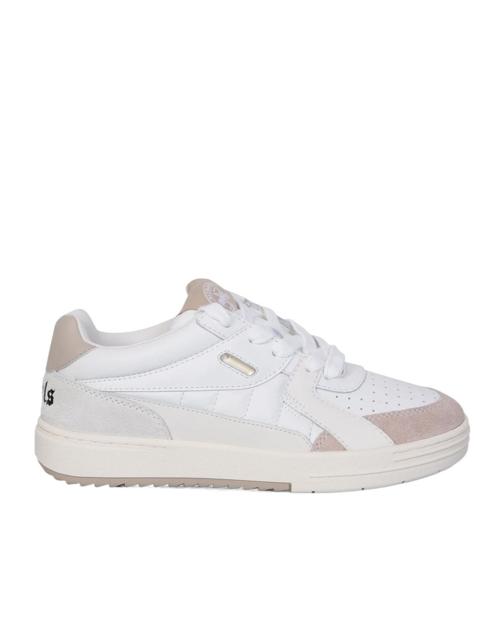 Palm Angels White Logo Round-Head Low-Cut Casual Shoes